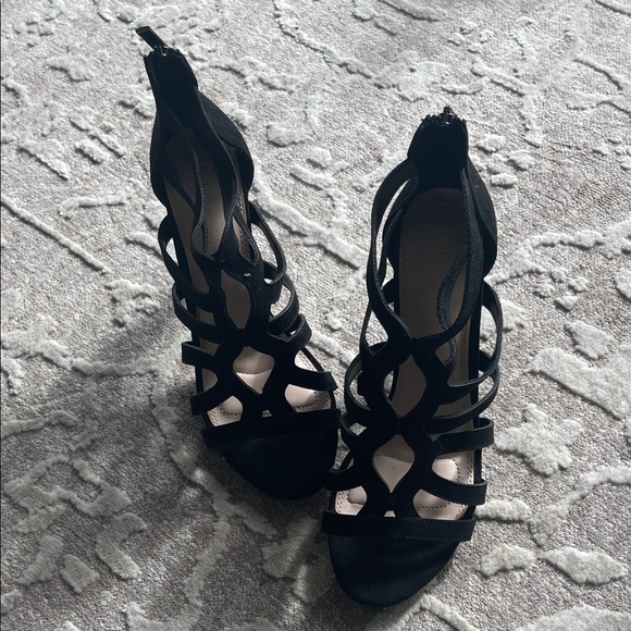 Kelly & Katie Shoes - Kelly & Katie Black Strappy Heels